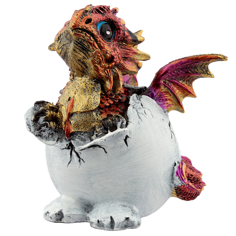 Hatching Egg Elements Dragon Figurine - detailed craftsmanship