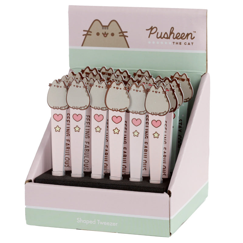 Pusheen the Cat Shaped Tweezers in a gift setting