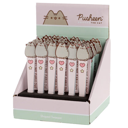 Pusheen the Cat Shaped Tweezers in a gift setting