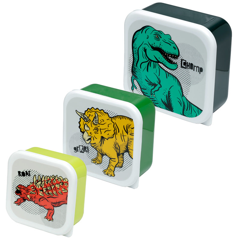 Dinosaur themed lunch boxes set of 3