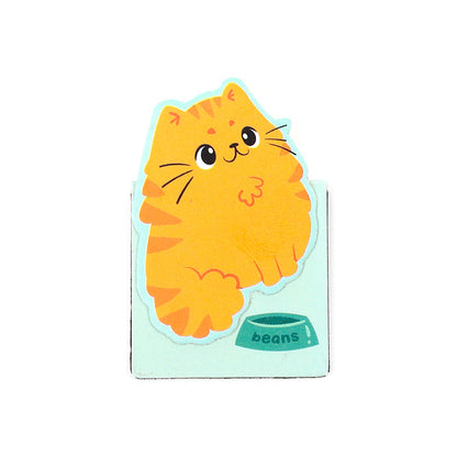 Beans & Co Cats bookmarks in a reading nook