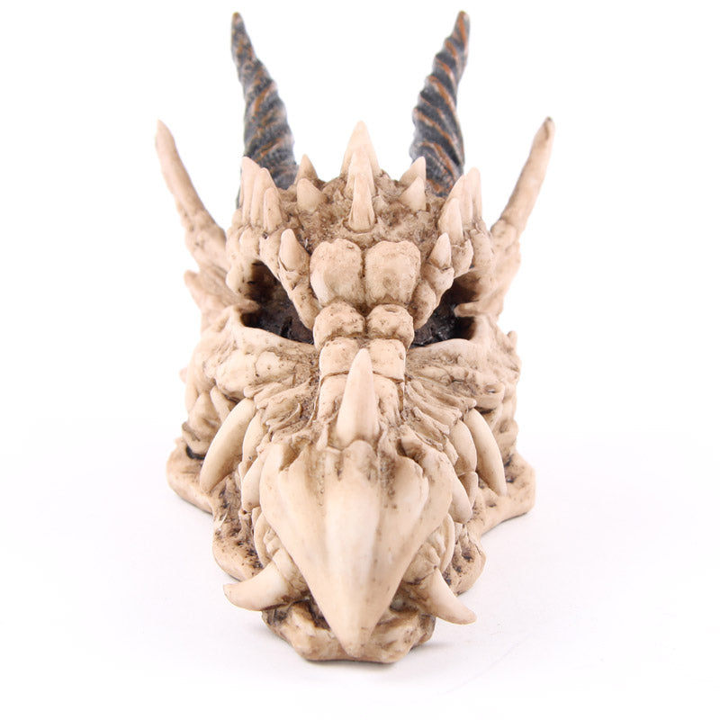Fantasy Dragon Skull Money Box - side view
