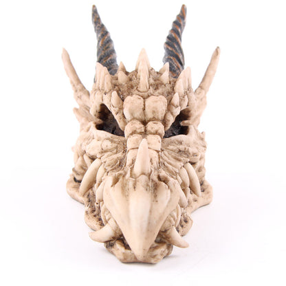 Fantasy Dragon Skull Money Box - side view