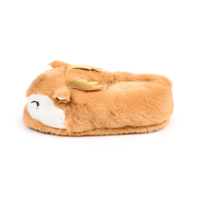 Unisex Christmas Reindeer Plush Slippers