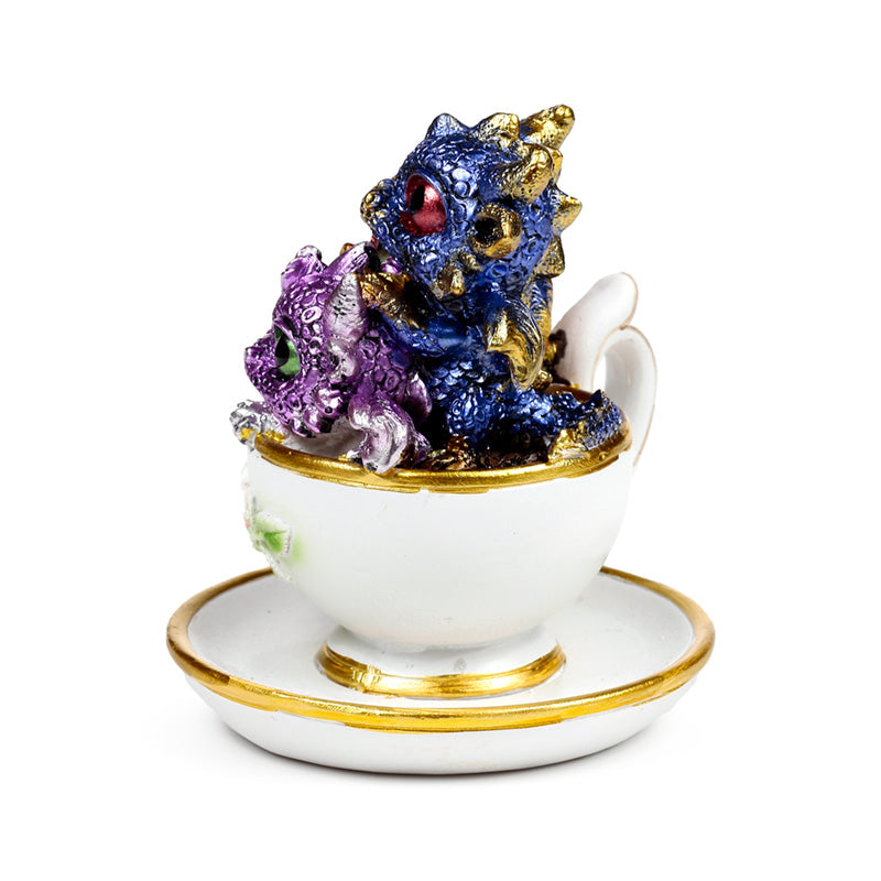 Mystical dragon teacup as a decorative ornament