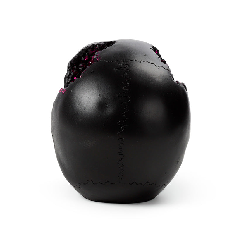 Elegant Crystal Cave Skull ornament