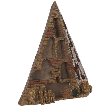 Elegant resin pyramid display stand for home decor