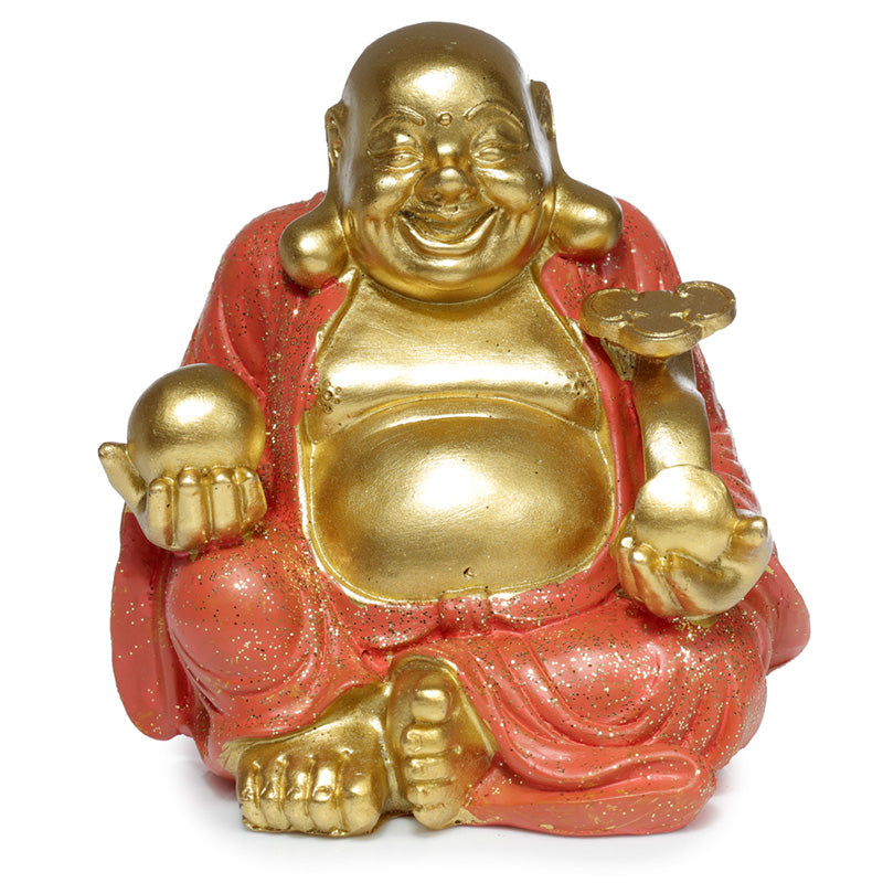 8cm Mini Lucky Glitter Chinese Laughing Buddha