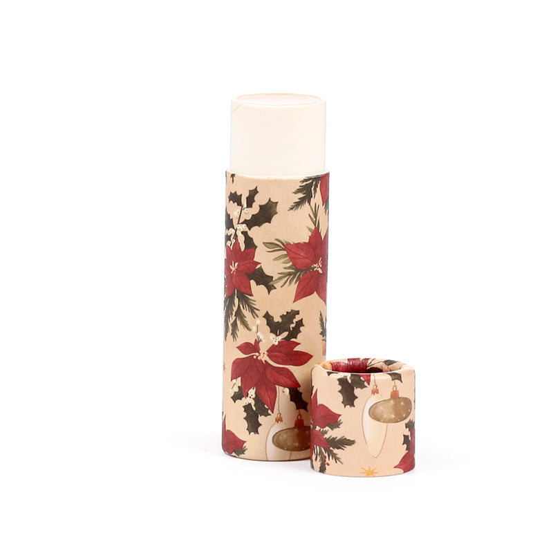 Eco-friendly packaging of Christmas Botanicals Lip Balm