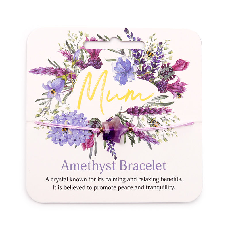 Nectar Meadows Mum Gemstone Bracelet with brass accents