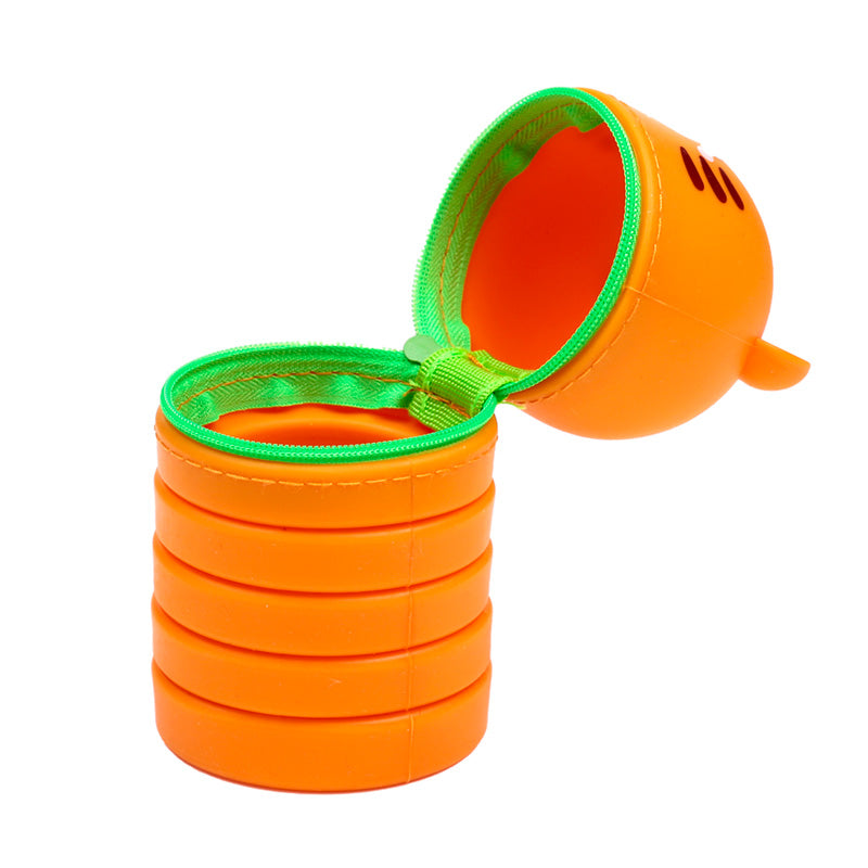 Close-up of Adoramals Tiger Silicone Pencil Case