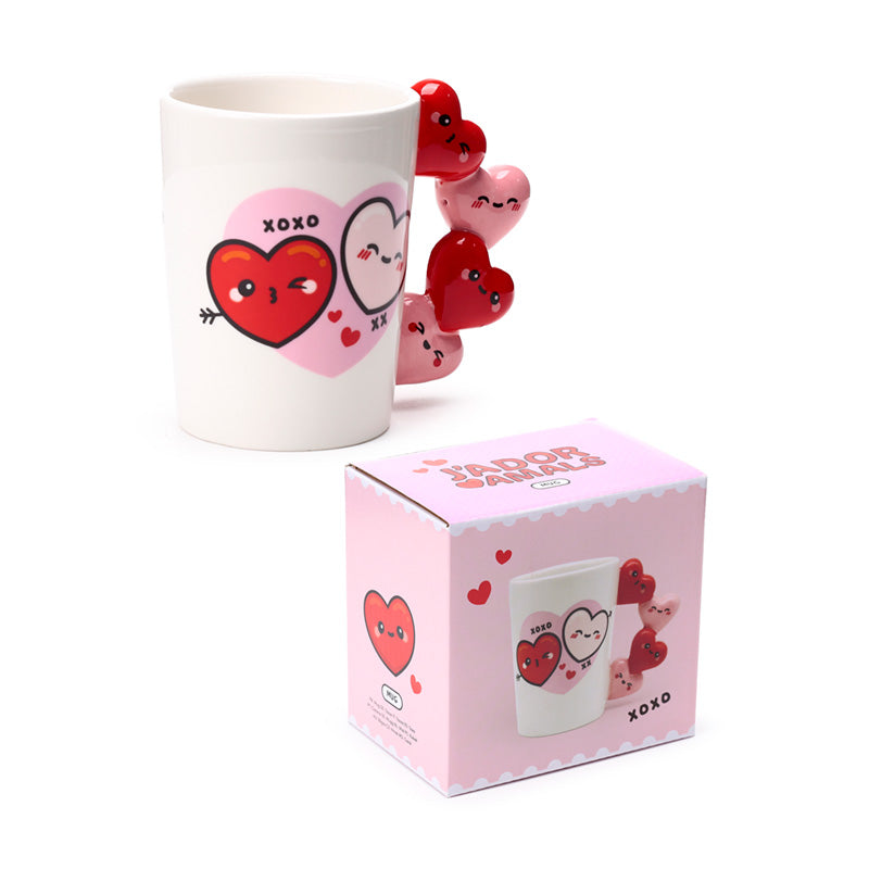 J'Adoramals Heart XOXO Mug with heart design
