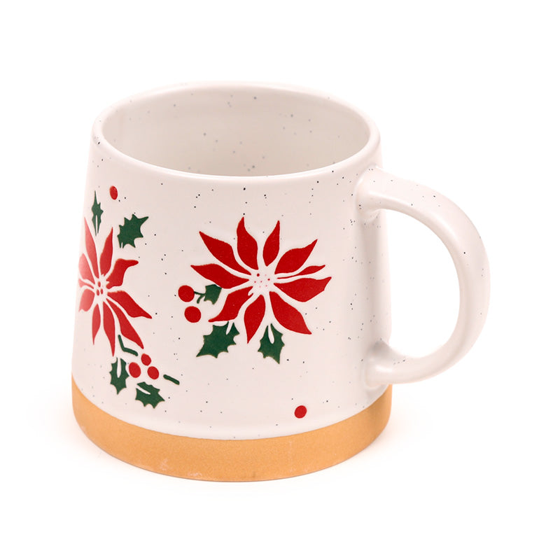 Poinsettia Mug - Perfect for Holiday Gatherings