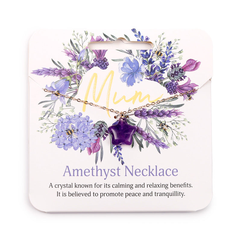 Nectar Meadows Mum Necklace showcasing unique gemstones
