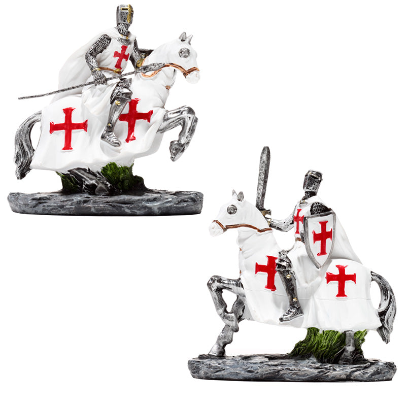 Fantasy Knight Ornament - Crusader Knight on Horseback