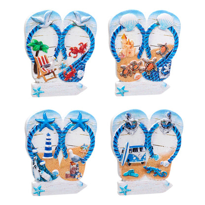 3D Printed Seaside Magnet - Flip Flop Beach Sign