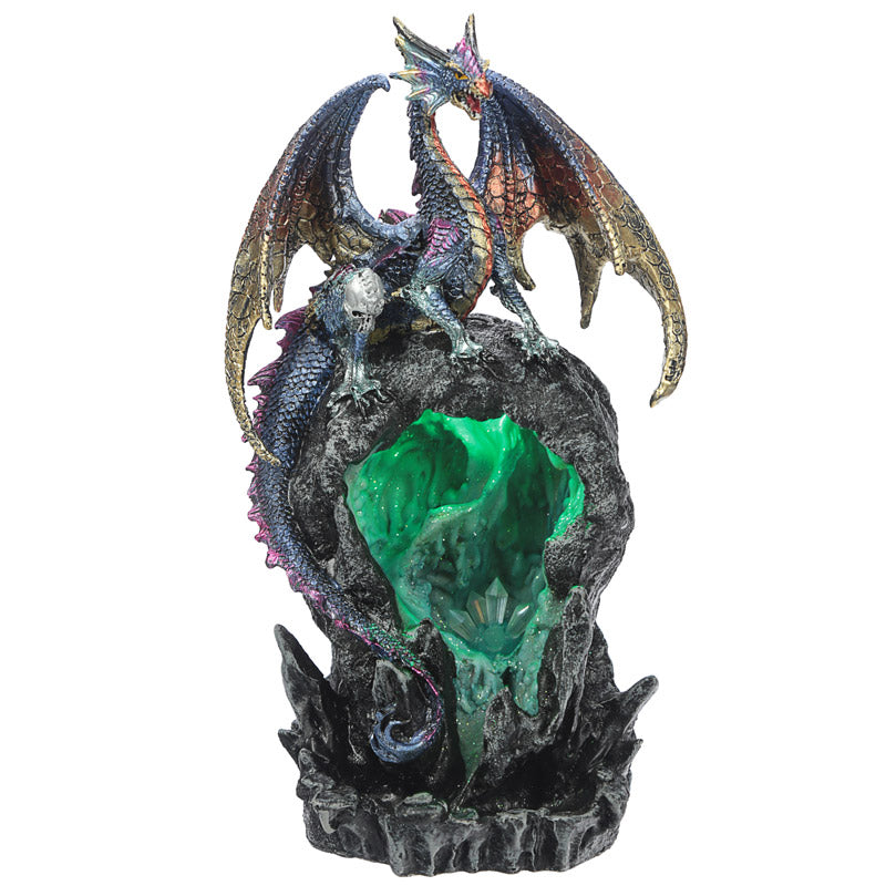 Ice Dragon Incense Burner illuminated with LED lights