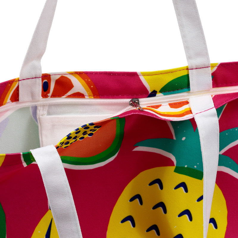 Stylish summer fruits beach bag
