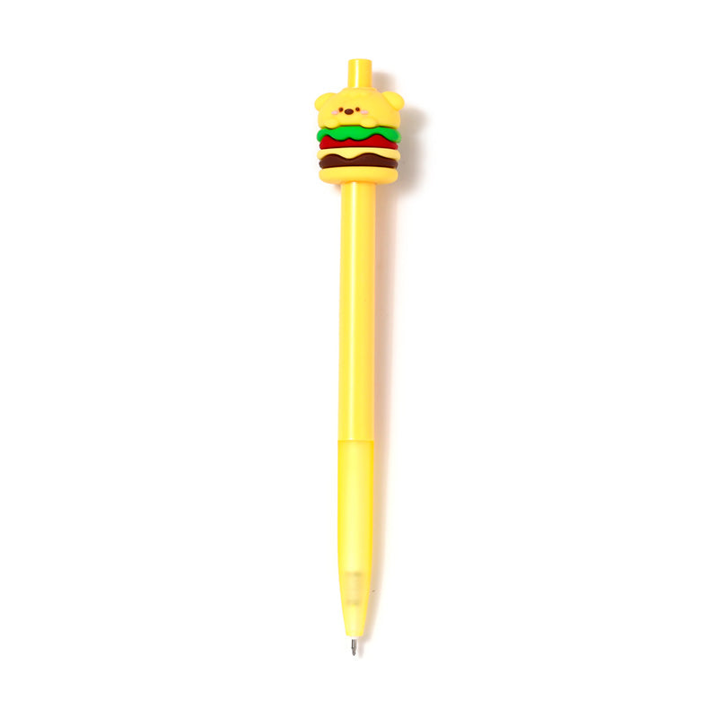 Foodiemals Cute Hamburger Fine Tip Pen with topper