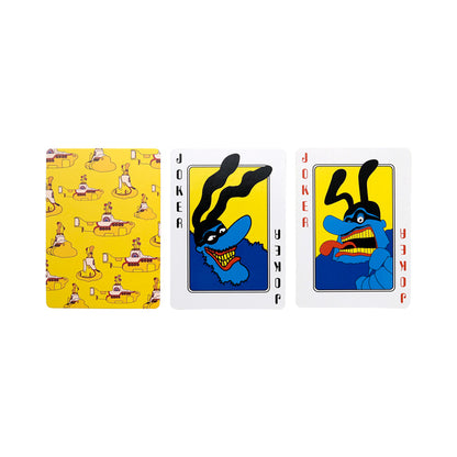The Beatles Yellow Submarine playing cards in use