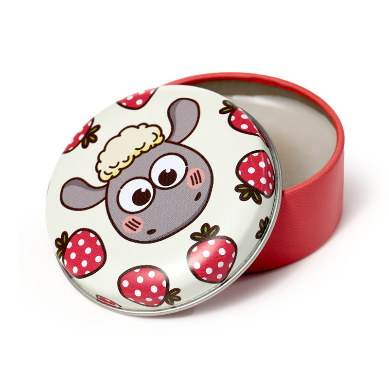 Open tin of Kawaii Shaun the Sheep Lip Balm