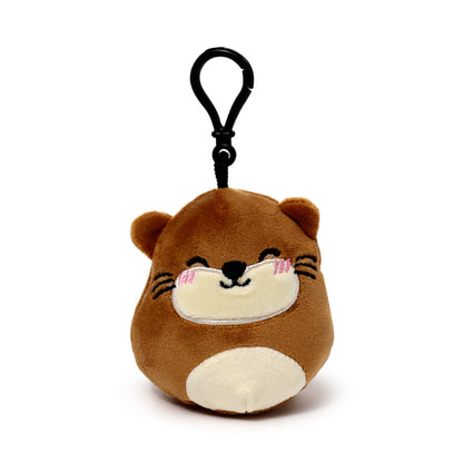 Squidglys Plush Keyring - Sealife on a colourful background