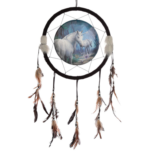 Medium dreamcatcher featuring Lisa Parker's The Journey Home Unicorn