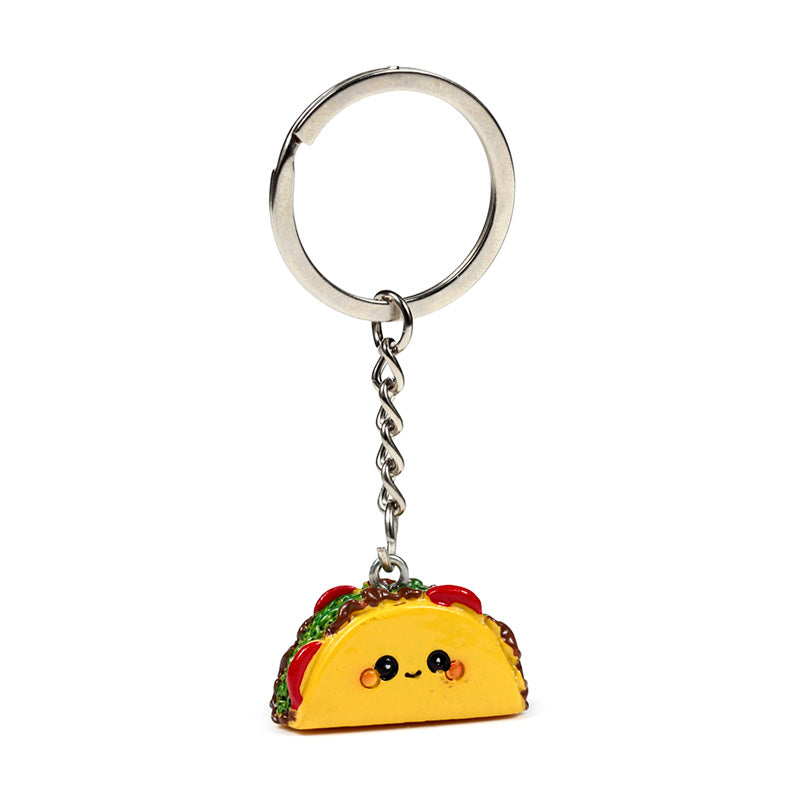 Foodiemals Frida the Taco Novelty Keyring - Side View