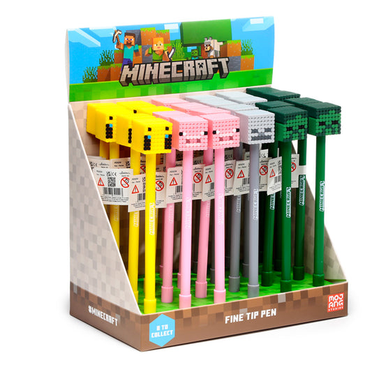 Minecraft Fine Tip Pen with Pig Silicone Topper