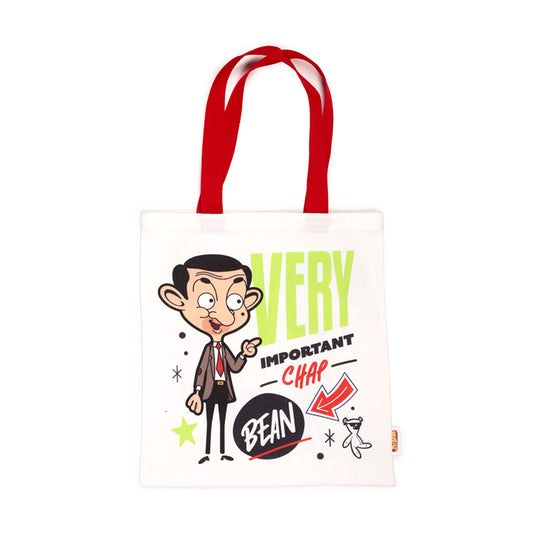Mr Bean Tote Shopping Bag front view