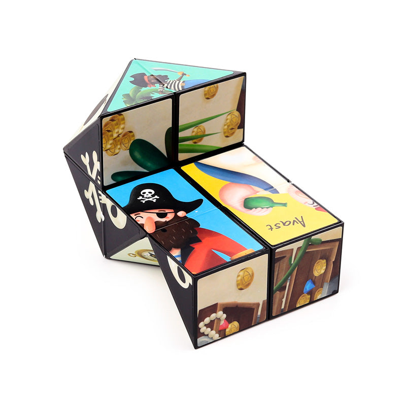 Jolly Rogers Pirate Puzzle Cube Toy - Family Fun