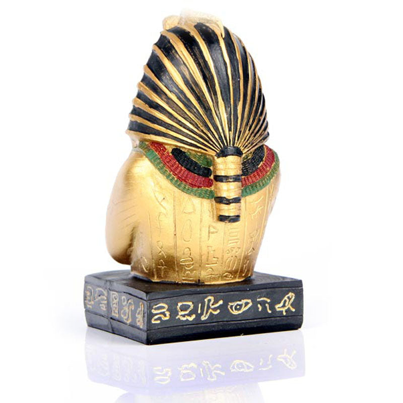 Egyptian Bust Ornament displayed on a shelf