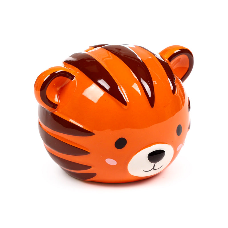 Adoramals Alfie the Tiger Ceramic Money Box - Front View