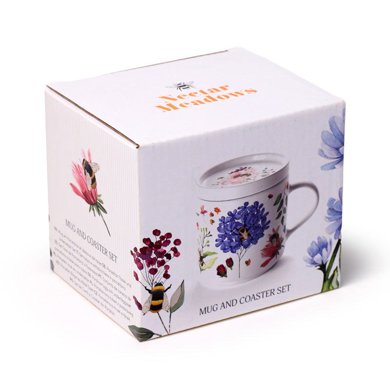 Floral design on Nectar Meadows Porcelain Mug