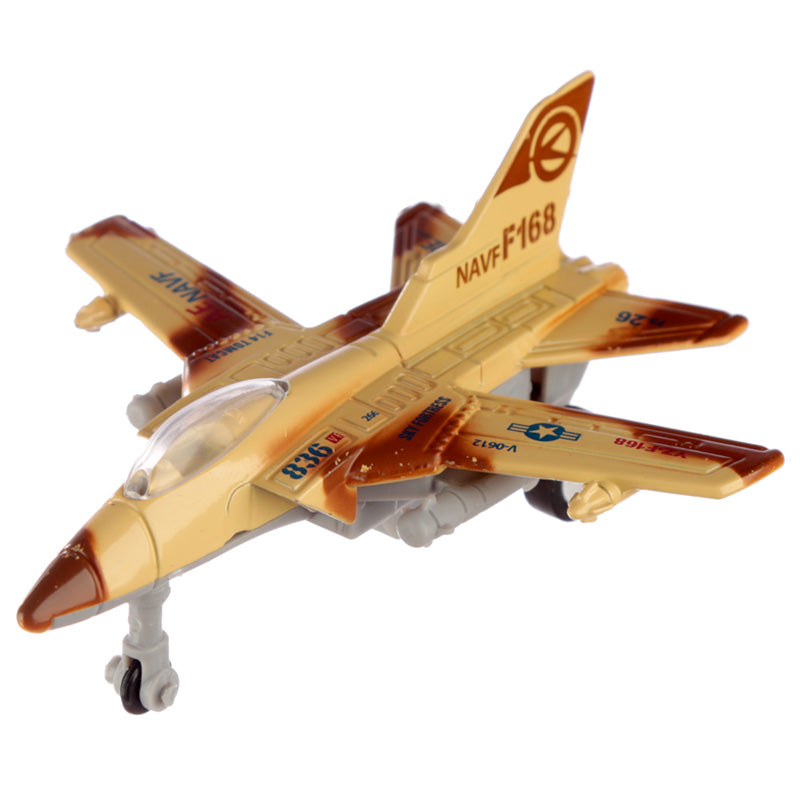 Pull Back Action Toy Fighter Jet Plane - Colourful Design