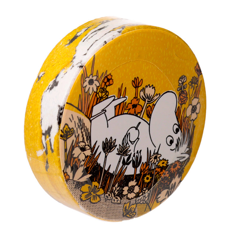 Moomin Compressed Travel Towel in a travel bag