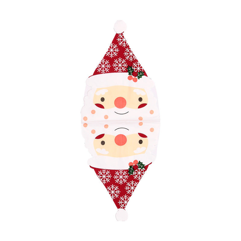 Christmas Santa Napkins with festive decor