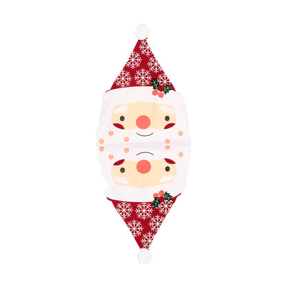Christmas Santa Napkins with festive decor