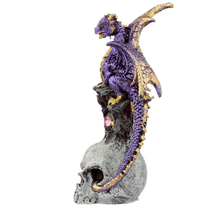 Skull motif on Skull Dragon Dark Legends Dragon Figurine