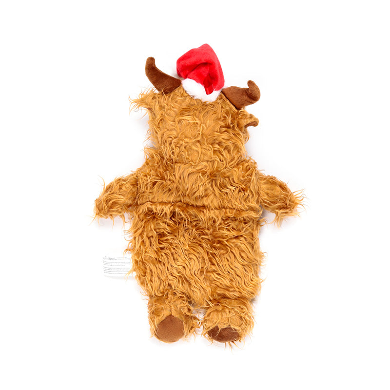 Comfortable hot water bottle with a soft polyester cover