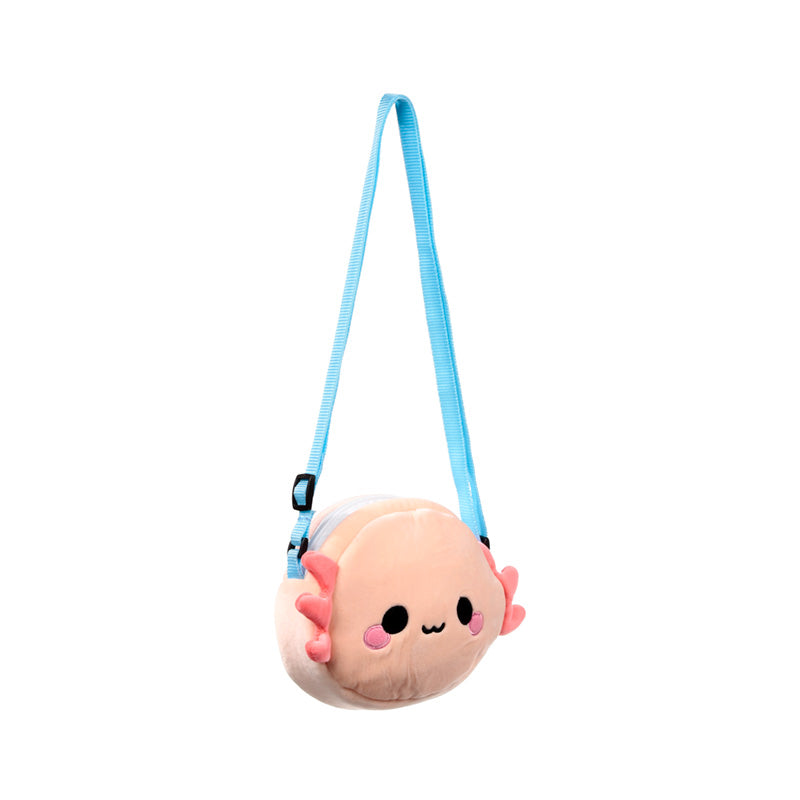 Adoramals Maddie the Axolotl Plush Crossbody Bag side view