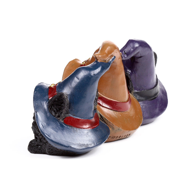 Decorative Witches Cat Trio - Collectible Gift