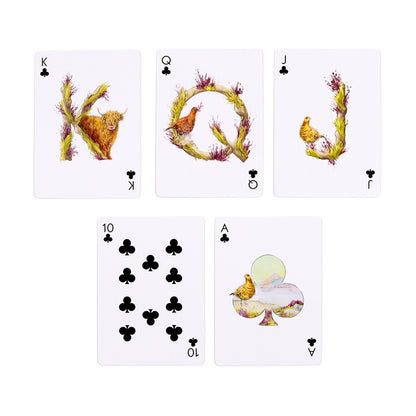 Jan Pashley Highland Coo Playing Cards - Detailed Artwork