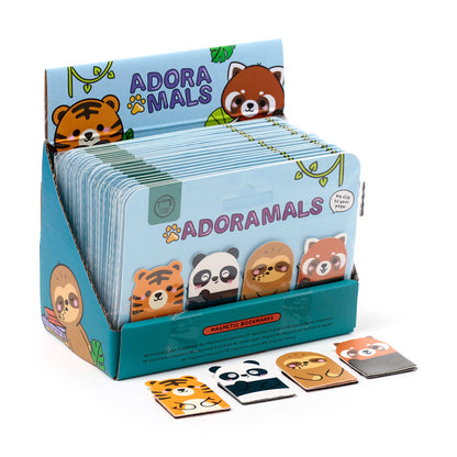 Adoramals Wild Magnetic Bookmark Set featuring whimsical animal shapes