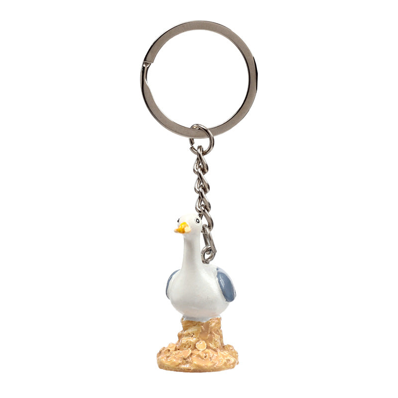 Novelty Seagull Keyring for Beach Lovers