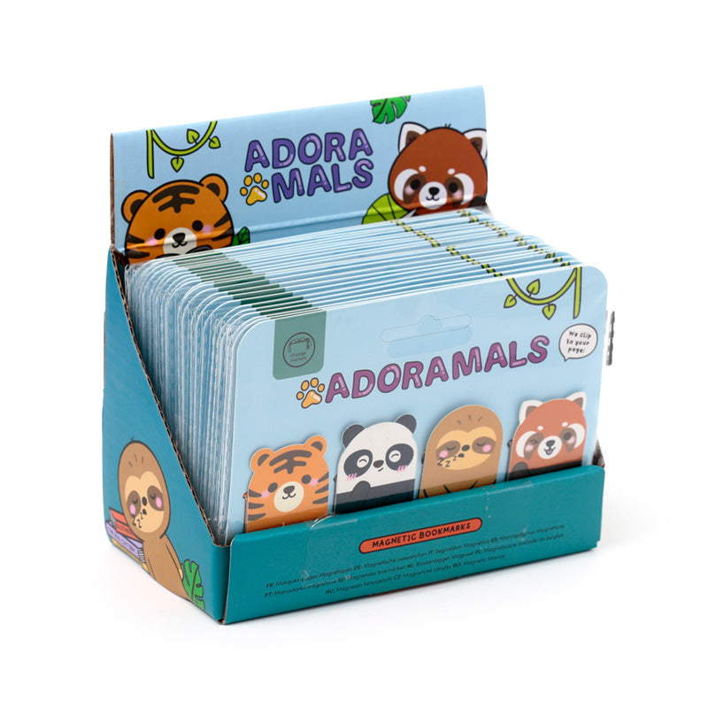 Assorted Adoramals Wild Magnetic Bookmarks for book lovers