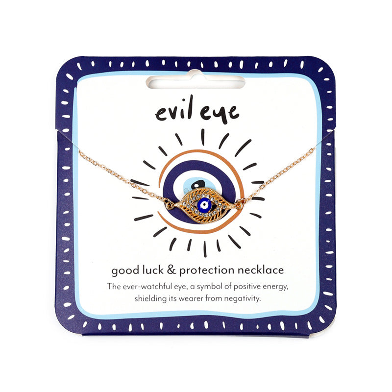 Evil Eye Necklace on display
