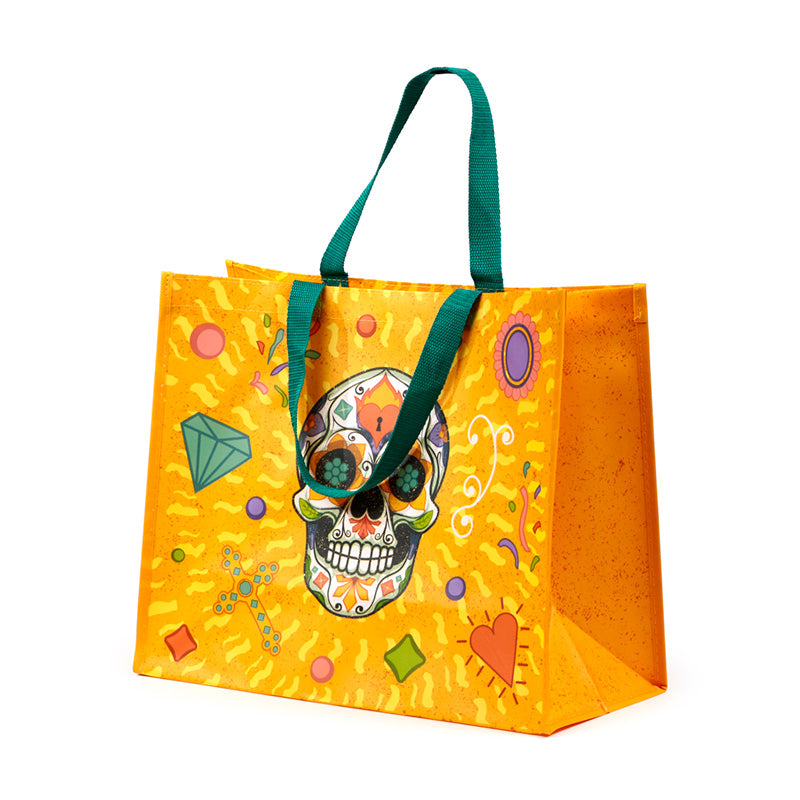 Day of the Dead reusable shopping bag for eco-conscious shoppers