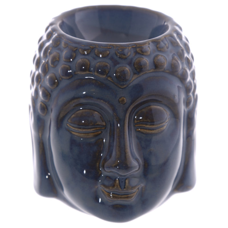 Ceramic Buddha Head Oil Burner - Relaxation Decor