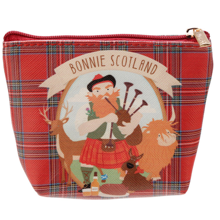 Bonnie Scotland PVC Purse in vibrant colours